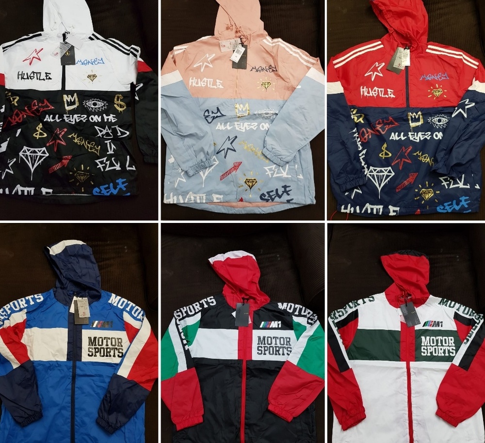 New Mens Windbreaker Jacket S to 2xl